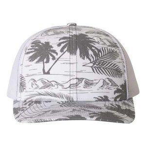 Richardson Island Print Snapback Trucker Hat